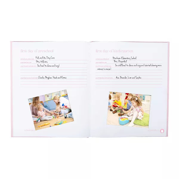 Pearhead Linen Baby Memory Book
