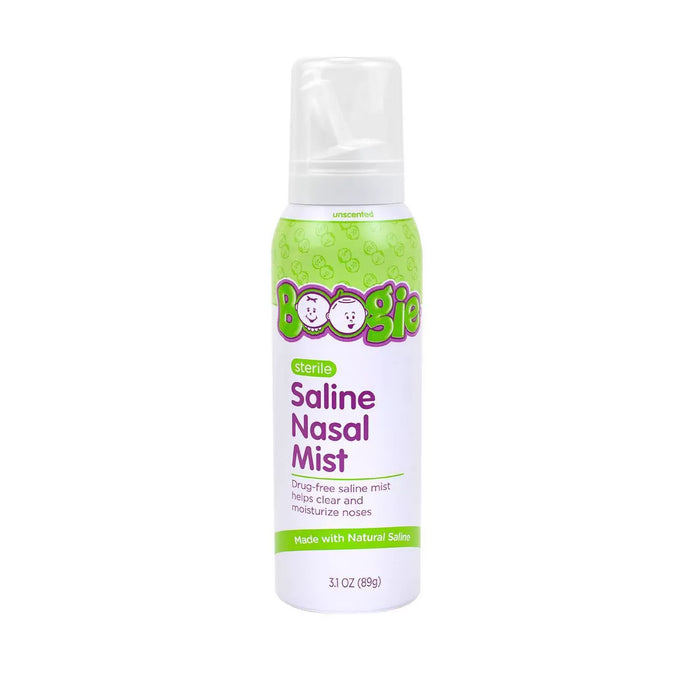 Boogie Unscented Saline Nasal Spray - 3.1 fl oz