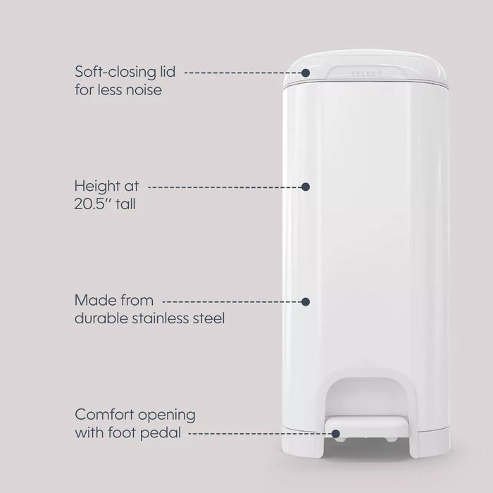 Diaper Genie Select Diaper Pail with Square Refill