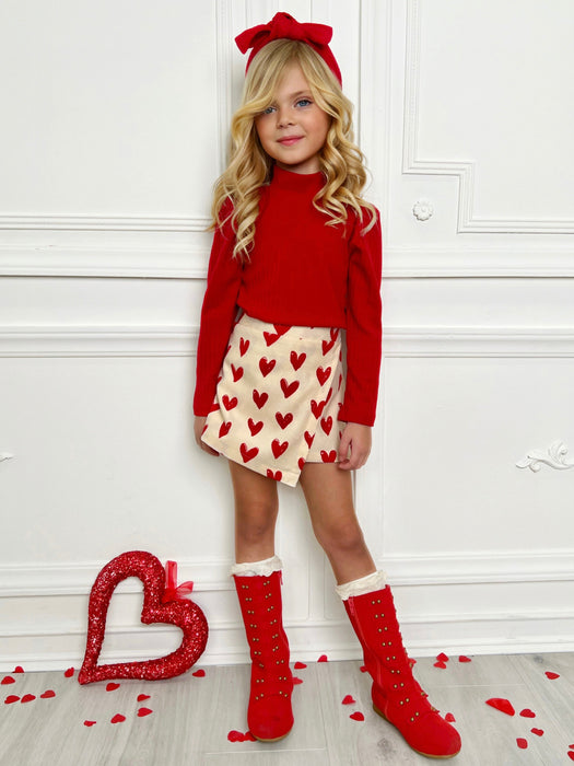 Mia Belle Girls Forever Love Skort Set