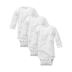 Gerber ONESIES Brand Long Sleeve Bodysuits 3 Pack