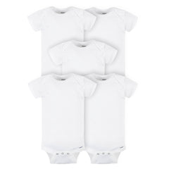 Gerber ONESIES Brand Short Sleeve Bodysuits 5 Pack