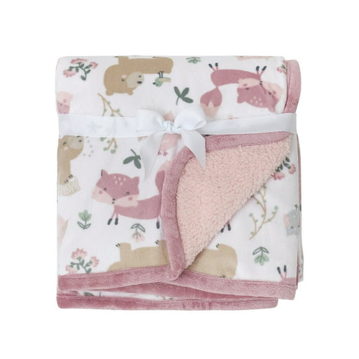 Gerber Baby Girls Plush Blanket - Woodland Critters