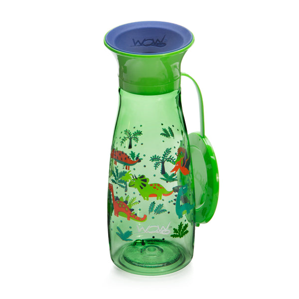 WOW CUP Mini - Green Dinosaurs, 12 oz/350 ml