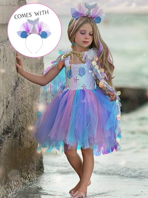 Mia Belle Girls Deluxe Mermaid Unicorn Costume