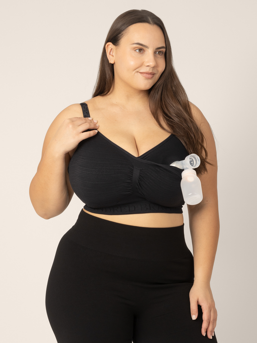 Kindred Bravely Sublime® Hands-Free Pumping & Nursing Bra | Black