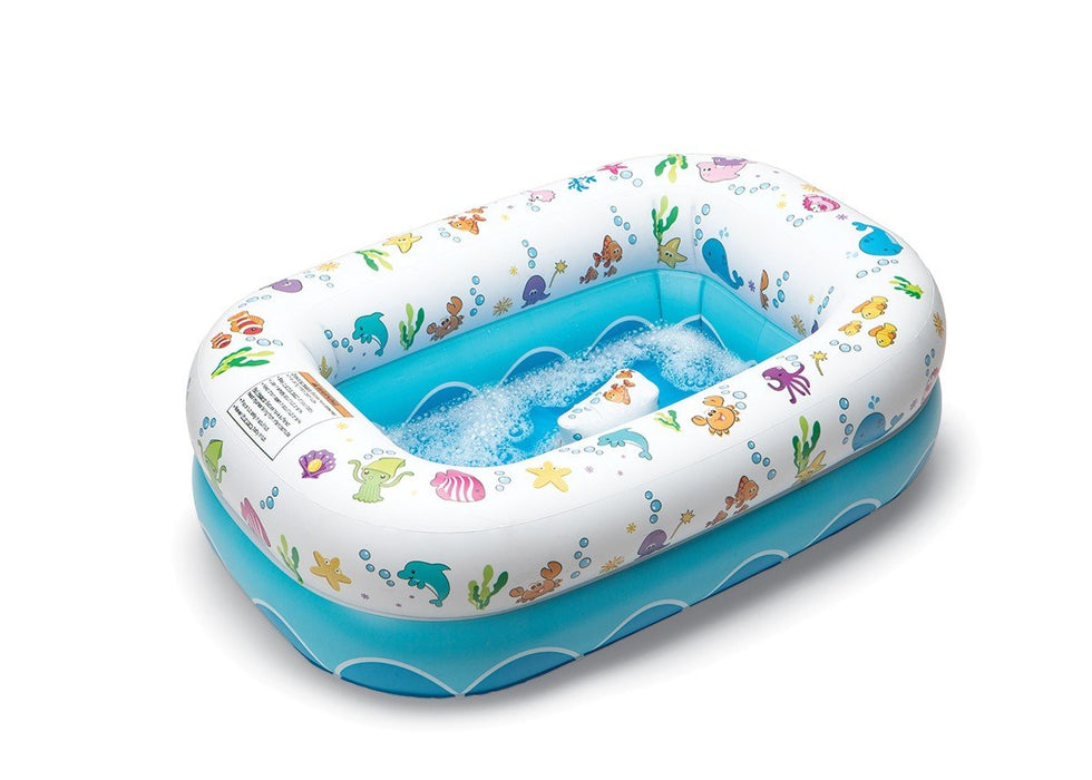 Mommy's Helper Under the Sea Inflatable Bathtub w/Saddle Horn