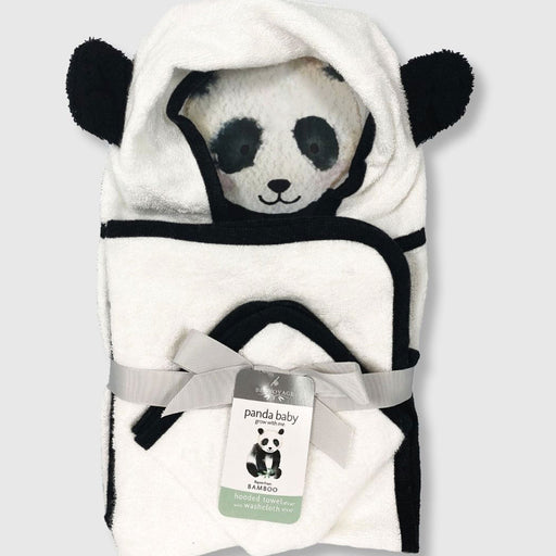 BedVoyage Panda Baby viscose from Bamboo Hooded Bath Towel Set 2piece Set