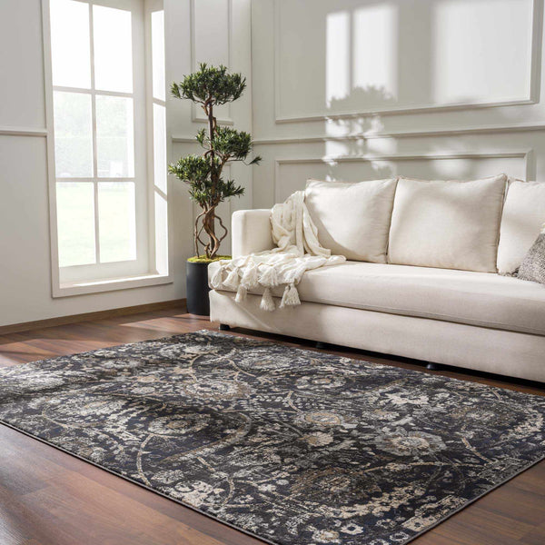 Hauteloom Georgiana Black Area Rug