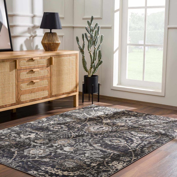 Hauteloom Georgiana Black Area Rug