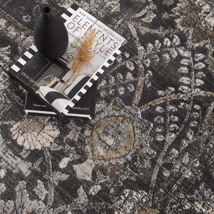 Hauteloom Georgiana Black Area Rug