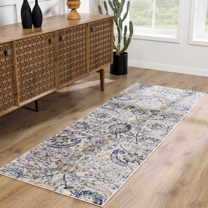 Hauteloom Georgiana Beige & Blue Area Rug