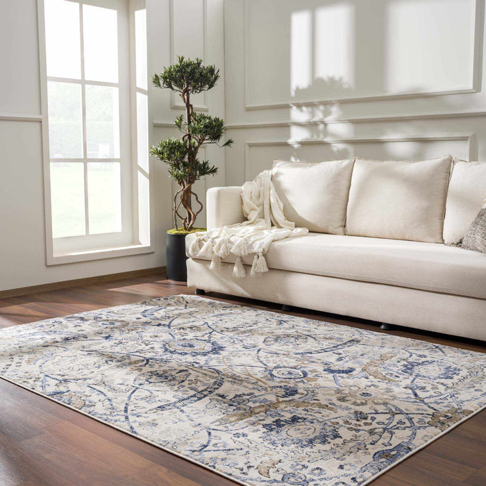 Hauteloom Georgiana Beige & Blue Area Rug