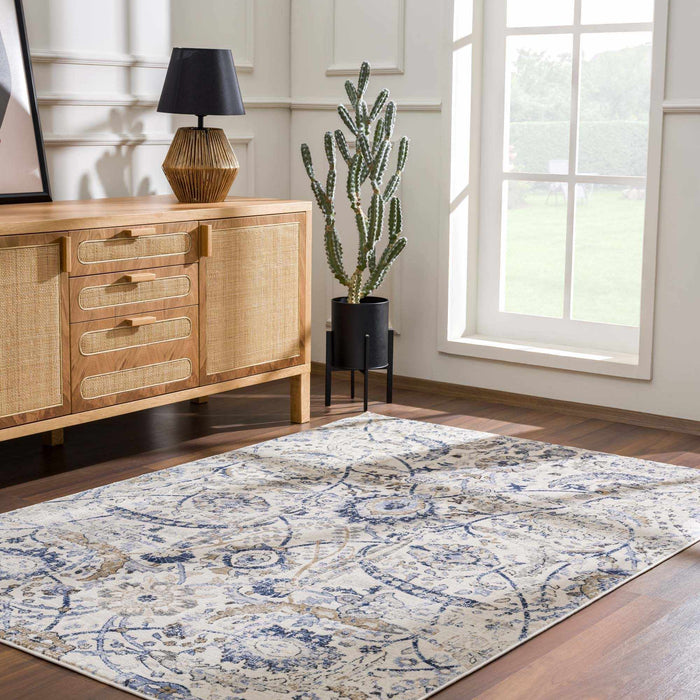 Hauteloom Georgiana Beige & Blue Area Rug