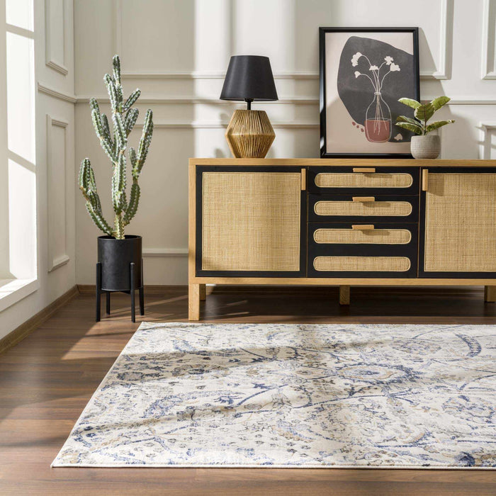 Hauteloom Georgiana Beige & Blue Area Rug