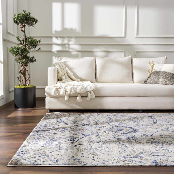 Hauteloom Georgiana Beige & Blue Area Rug