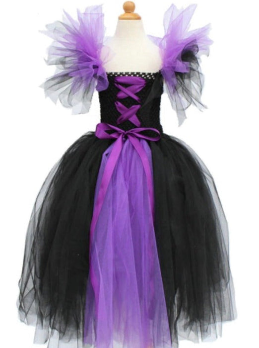 Mia Belle Girls Witch Halloween Tutu Costume Dress