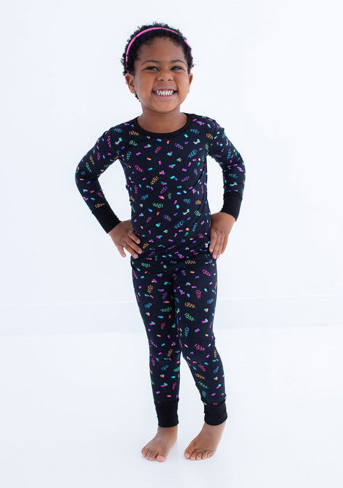 Birdie Bean confetti 2-piece pajamas