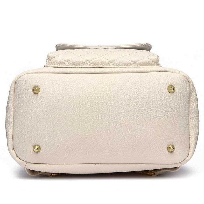 Luli Bebé Petit Monaco Diaper Bag | Pearl White