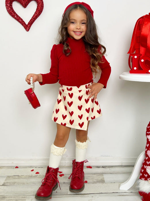 Mia Belle Girls Forever Love Skort Set