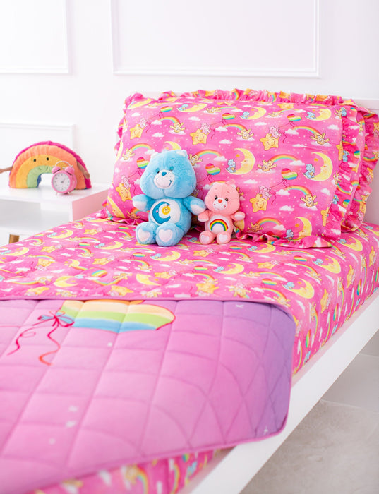 Birdie Bean Care Bears Baby™ pink stars twin sheet