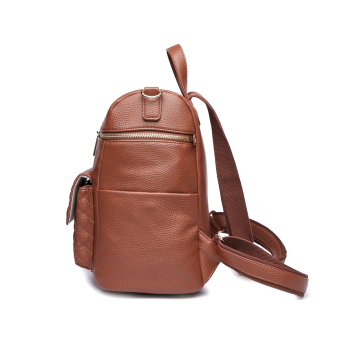 Luli Bebé Petit Monaco Diaper Bag | Caramel Brown