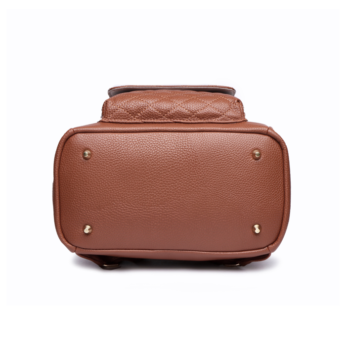 Luli Bebé Petit Monaco Diaper Bag | Caramel Brown