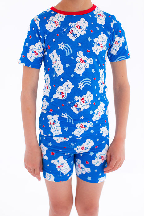 Birdie Bean Care Bears™ America Cares 2-piece pajamas