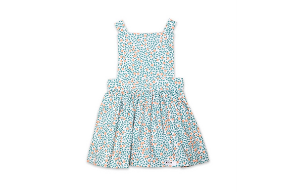 Worthy Threads Girls Pinafore Dress in Orange Grove