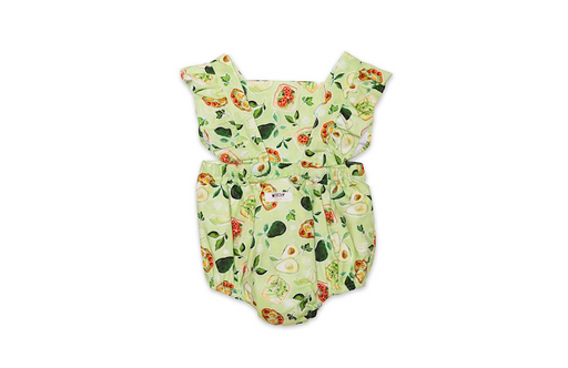 Worthy Threads Bubble Romper in Avocado Toast
