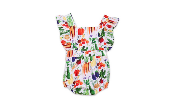 Worthy Threads Bubble Romper in Veggies