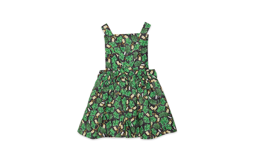 Worthy Threads Pinafore Dress in Herbs