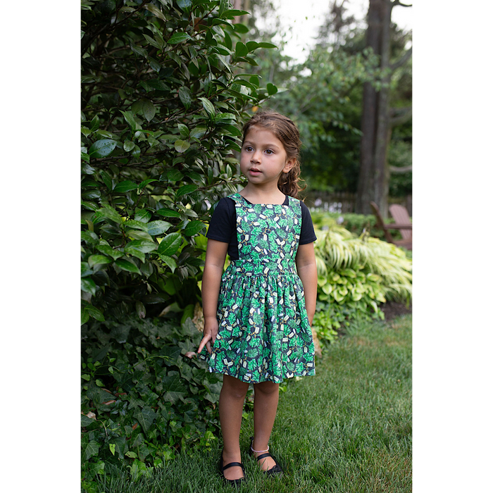 Worthy Threads Pinafore Dress in Herbs