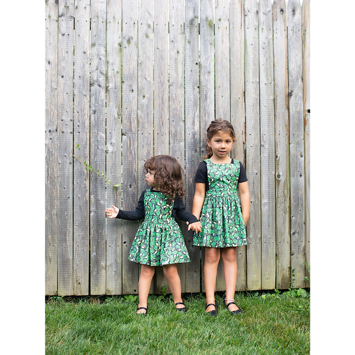 Worthy Threads Pinafore Dress in Herbs