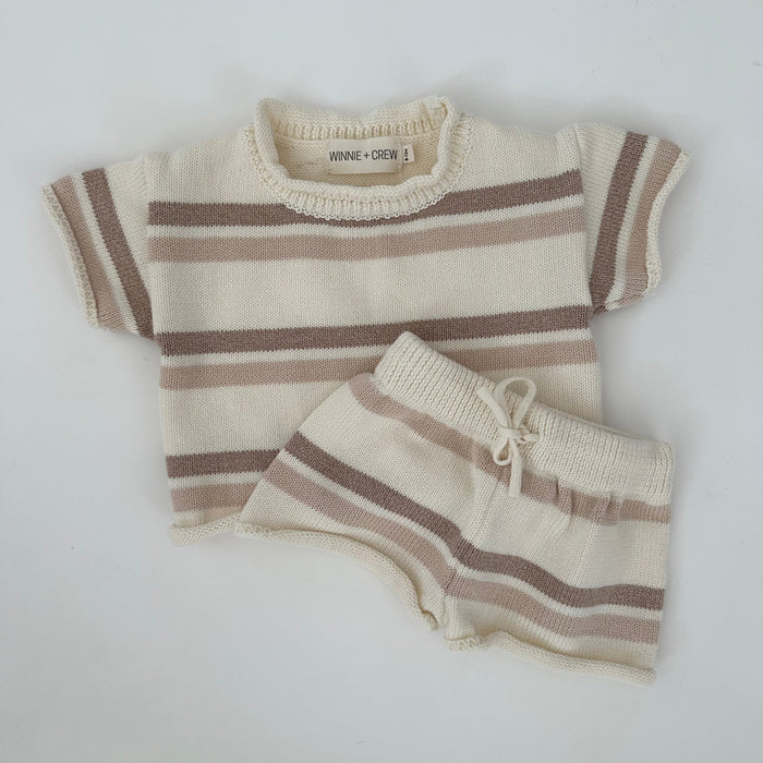 Winnie + Crew Saylor Knit Set in Stripes