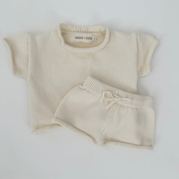 Winnie + Crew Saylor Knit Set in Cream