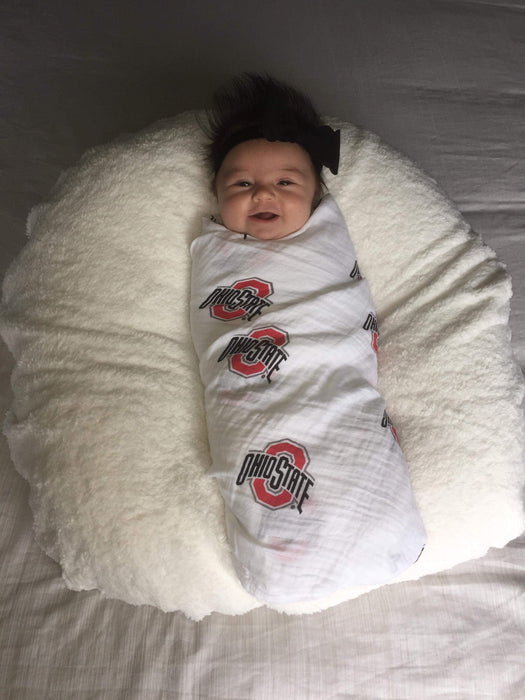 Three Little Anchors The Ohio State University Swaddle Blanket