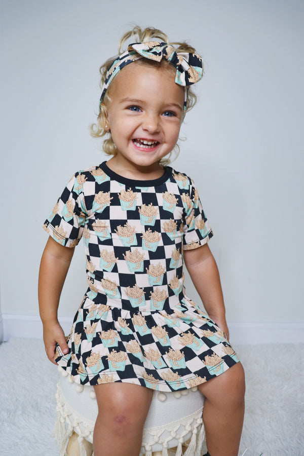 Dream Big Little Co CURLY FRIES DREAM BODYSUIT DRESS