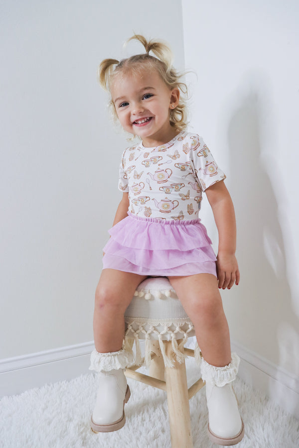 Dream Big Little Co TEA TIME DREAM TUTU BODYSUIT DRESS