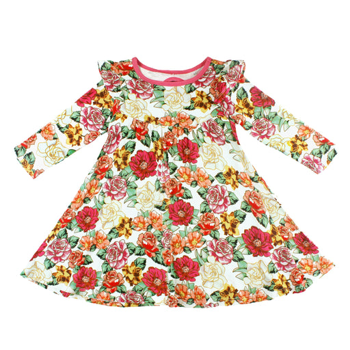 Free Birdees Fall In Love Long Sleeve Twirling Dress (2T-8Y)