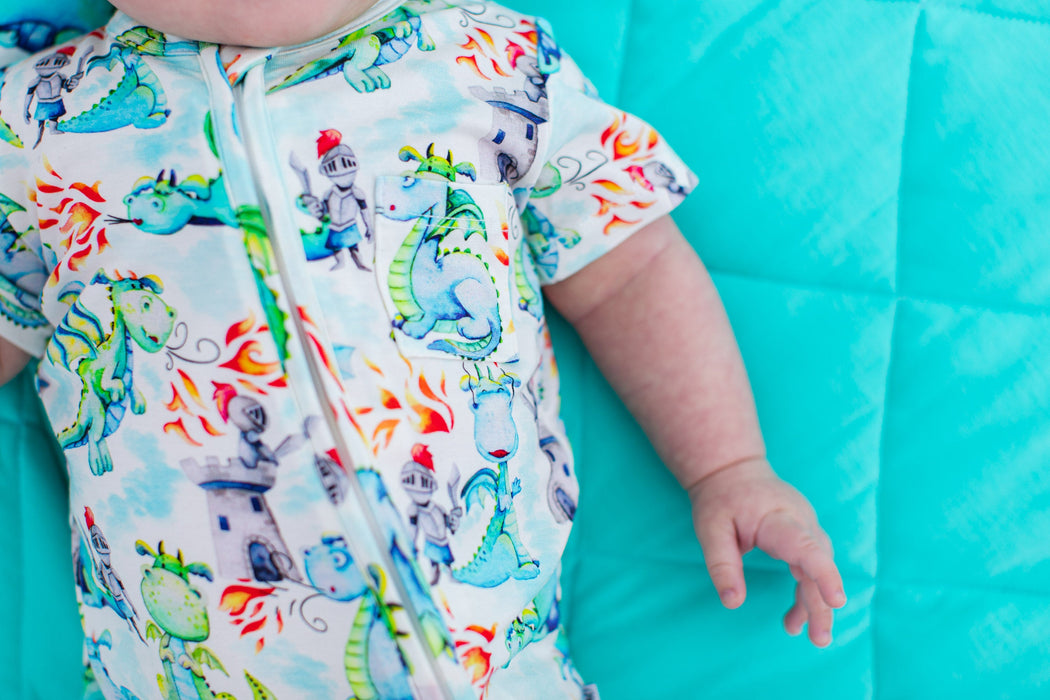 Birdie Bean atticus zip romper