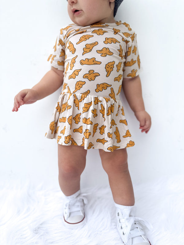 Dream Big Little Co DINO NUGGET DREAM BODYSUIT DRESS