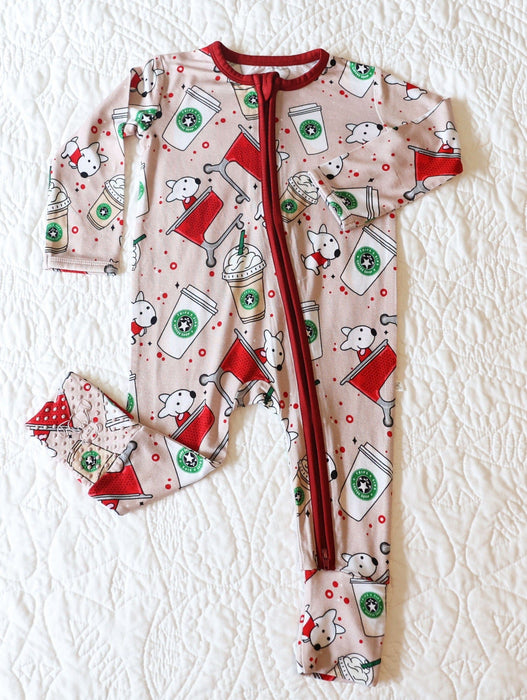 Little Snuggles Sip & Shop - Connor Bamboo Zippy Baby Romper