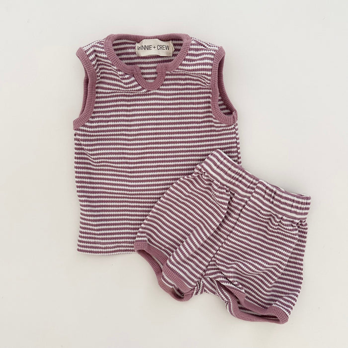 Winnie + Crew Tatum Sleeveless Set in Lilac