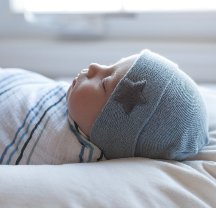 Ely's & Co. Newborn Hospital Hats - Blue & White