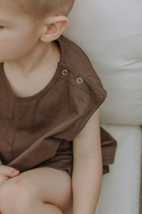 Winnie + Crew Tate Sleeveless Set in Brown