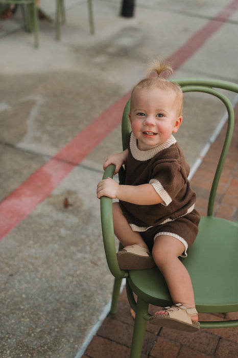 Winnie + Crew Owen Knit Set in Brown