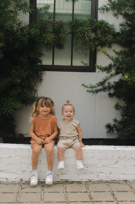 Winnie + Crew Tate Sleeveless Set in Khaki