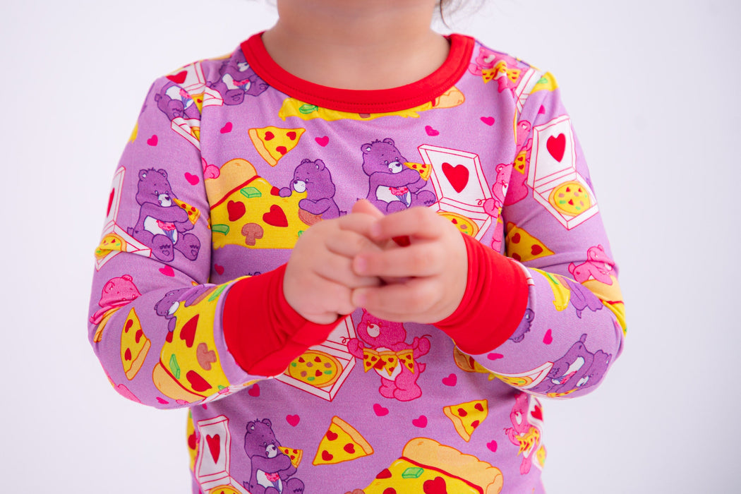 Birdie Bean Care Bears™ pizza valentine 2-piece pajamas