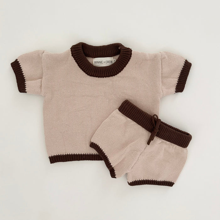 Winnie + Crew Owen Knit Set in Cream